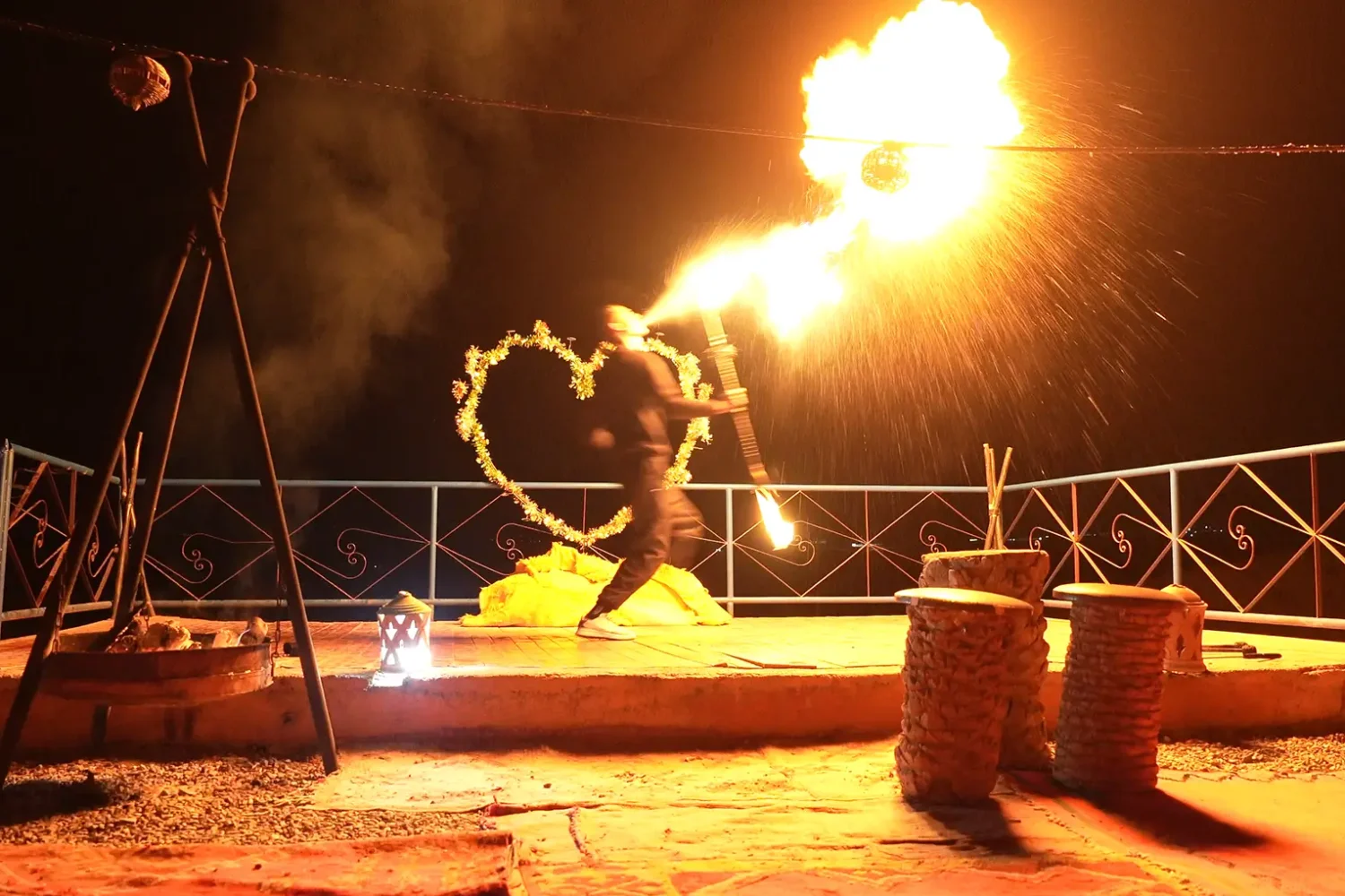 A magical show under the stars in the Agafay Desert